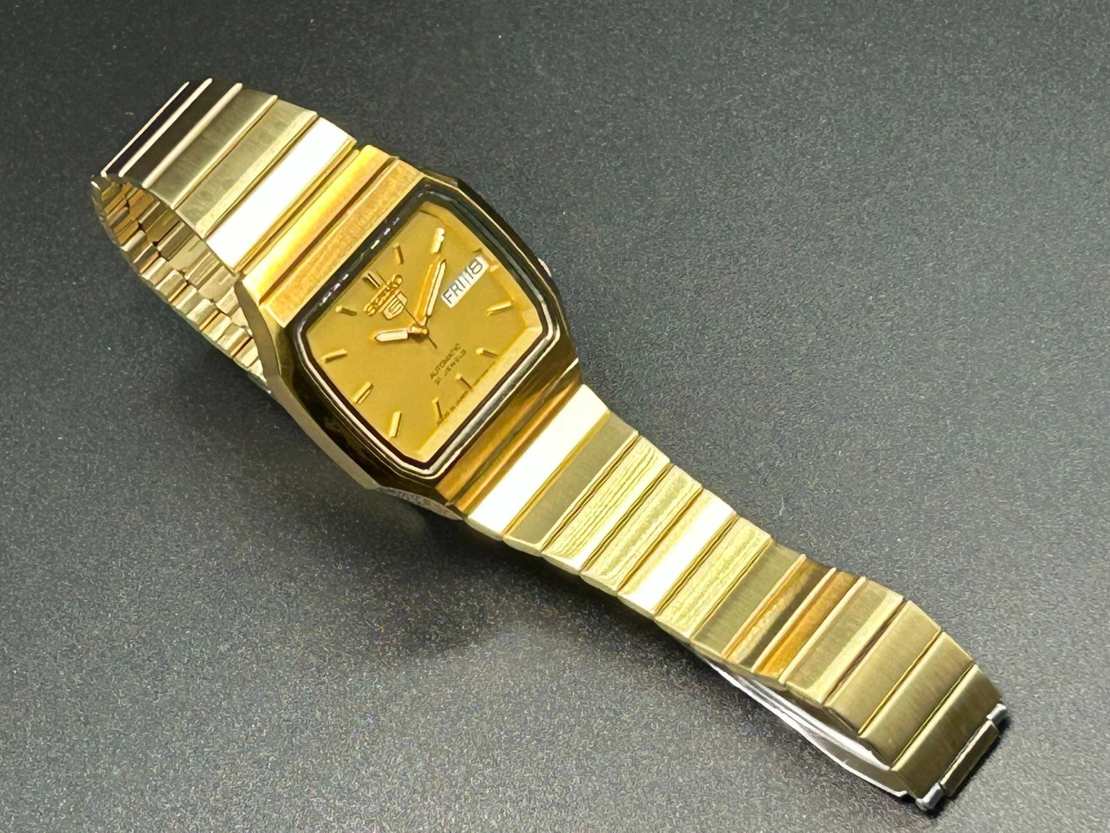 SEIKO 5 Automatic Watch — A luxurious gold-tone 2
